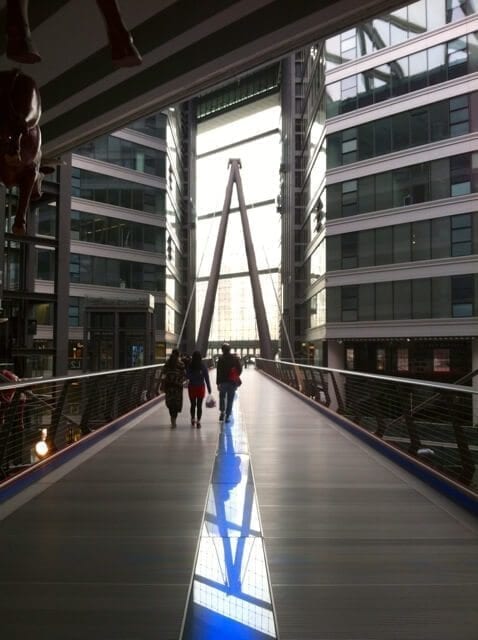A crazy cool shopping mall / art gallery in Beijing.