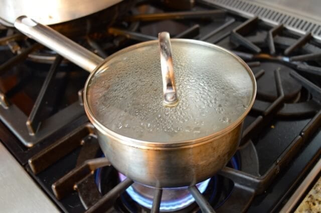boiling water
