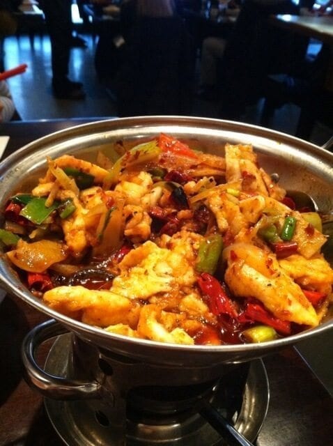 Snapshot of a yummy dinner I had in Philly.