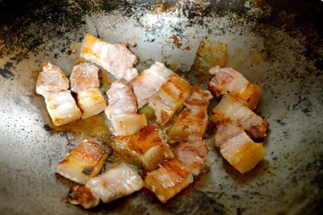 pork belly with wood ear