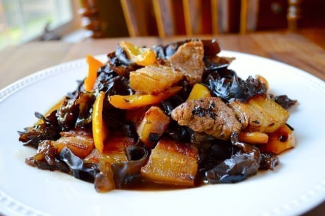 pork belly wood ear