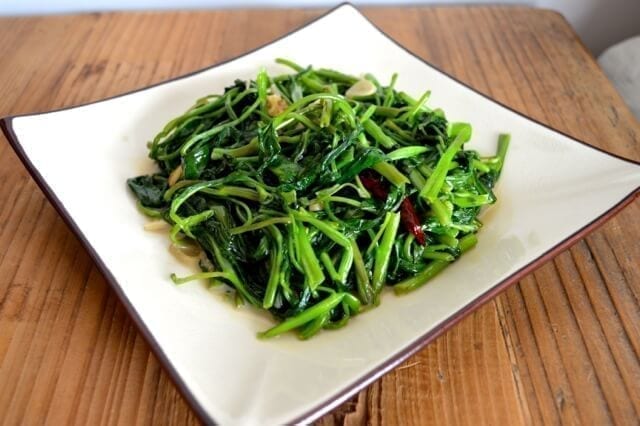 Stir Fried Water Spinach with Fermented Tofu