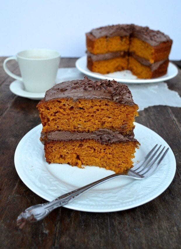 Pumpkin Cake w/ Mexican Chocolate Whipped Cream