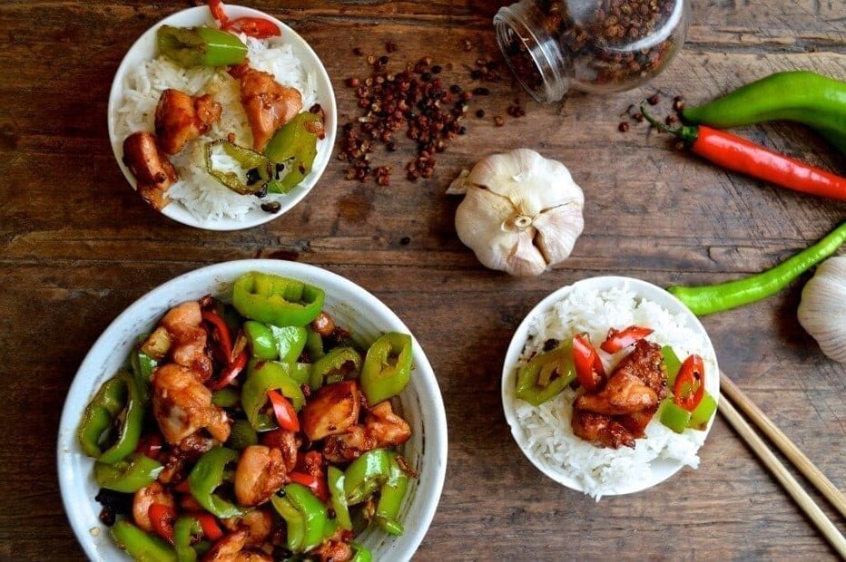 Sichuan Spicy Three Pepper Chicken - chilis, by geagle.miooashdv.tk