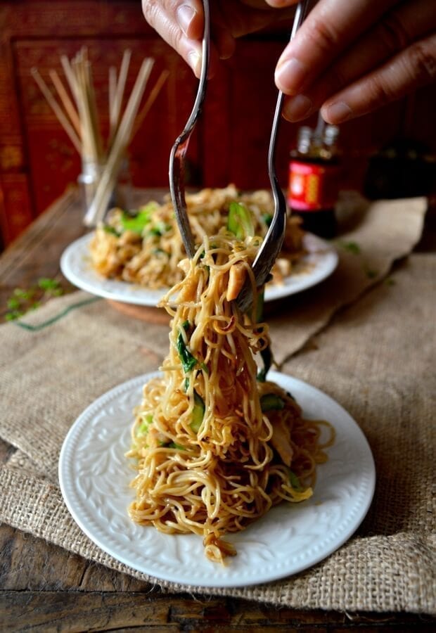 Chicken Pan-Fried Noodles (Gai See Chow Mein) by geagle.miooashdv.tk