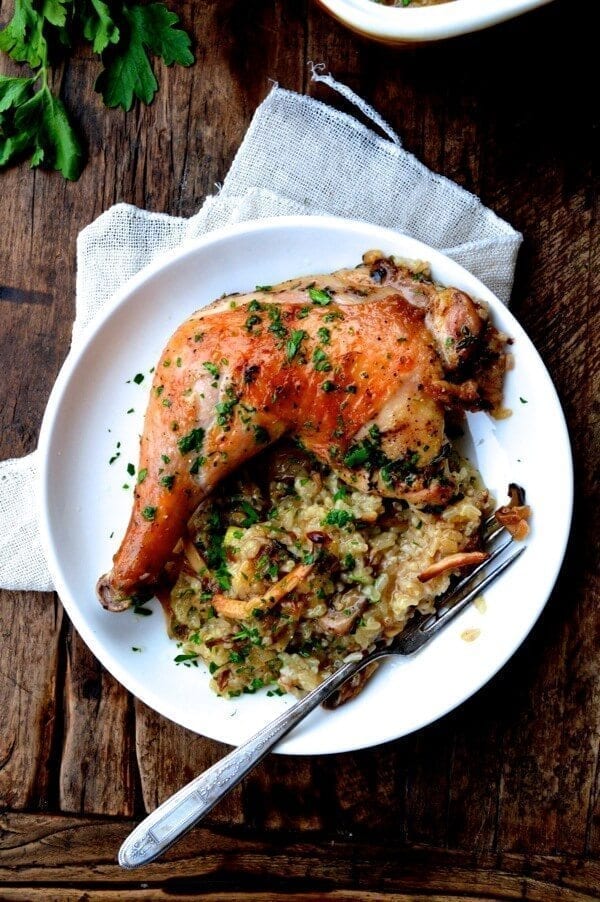 Roast Chicken on Wild Mushroom Sticky Rice "Risotto" by geagle.miooashdv.tk
