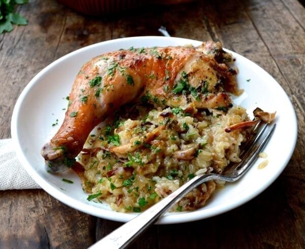 Roast Chicken on Wild Mushroom Sticky Rice "Risotto" by geagle.miooashdv.tk