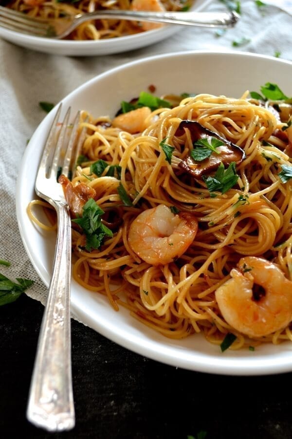 Soy Sauce Butter Pasta with Shrimp and Shiitakes by geagle.miooashdv.tk