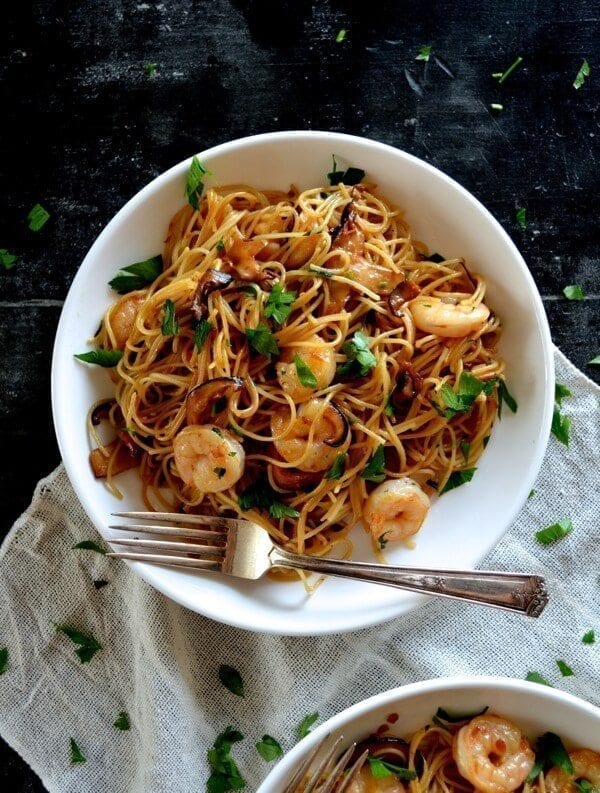 Soy Sauce Butter Pasta with Shrimp and Shiitakes by geagle.miooashdv.tk