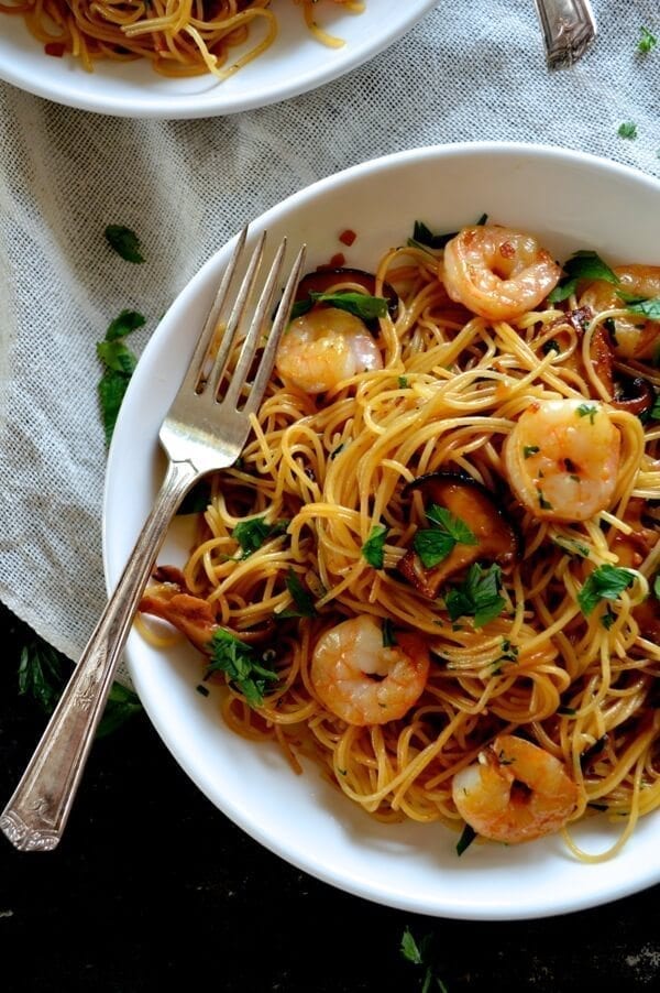 Soy Sauce Butter Pasta with Shrimp and Shiitakes by geagle.miooashdv.tk