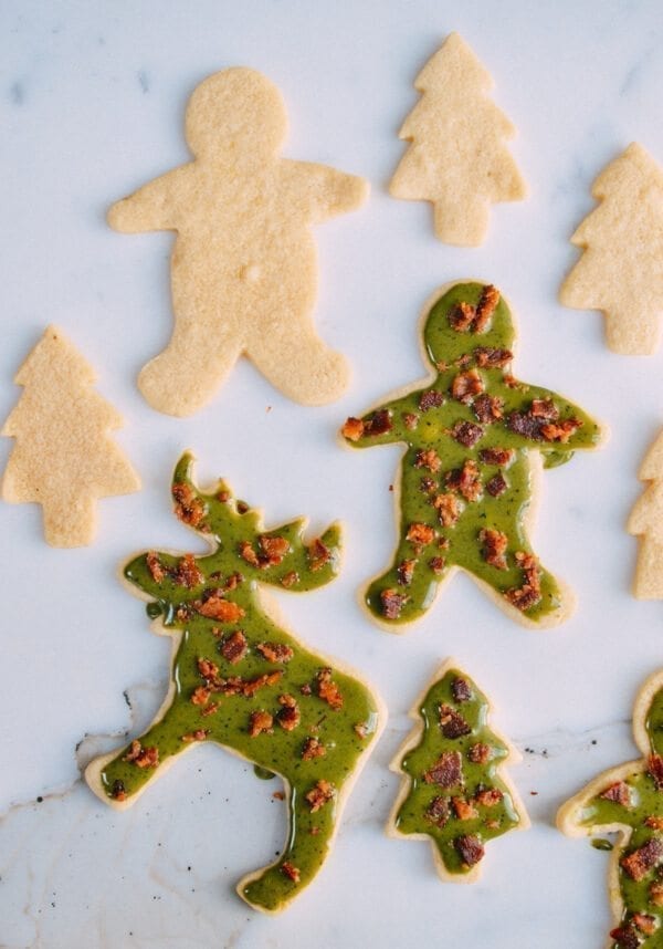 Matcha Bacon Sugar Cookies