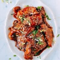 Sweet and sour pork chops