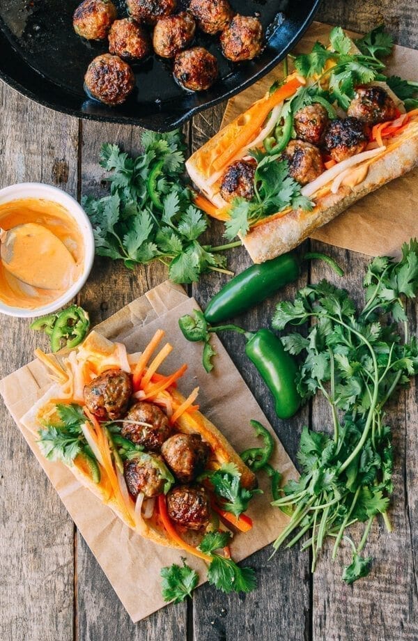 Spicy Meatball Banh Mi