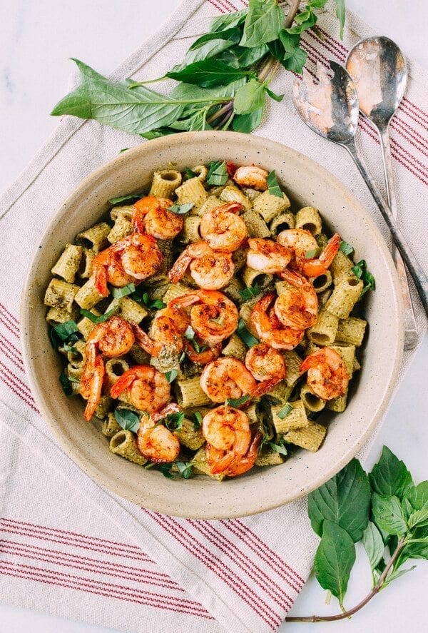 Thai Basil Pesto Pasta with Spicy Shrimp, by geagle.miooashdv.tk