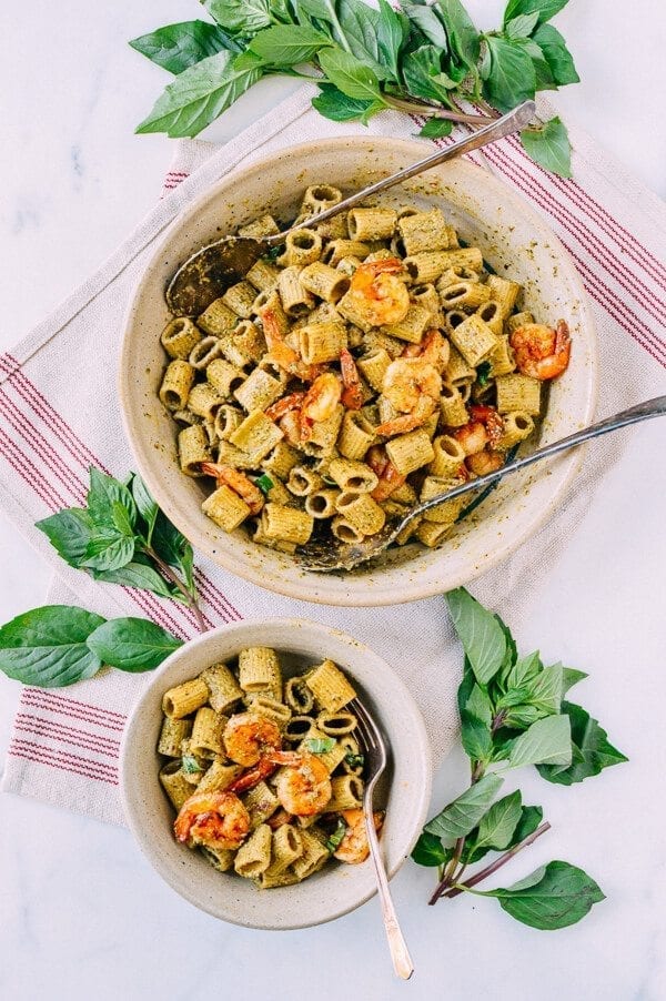 Thai Basil Pesto Pasta with Spicy Shrimp, by geagle.miooashdv.tk