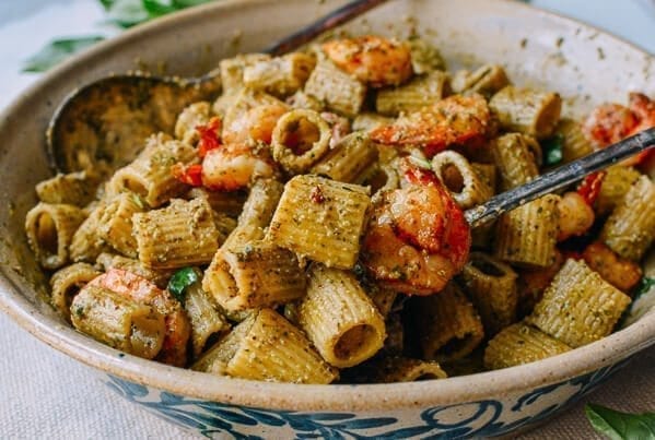 Thai Basil Pesto Pasta with Spicy Shrimp, by geagle.miooashdv.tk