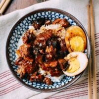 Lu Rou Fan with hard boiled egg