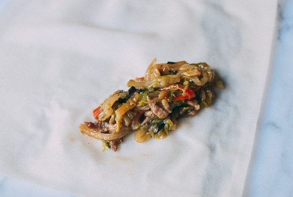 Spring roll filling on wrapper, geagle.miooashdv.tk