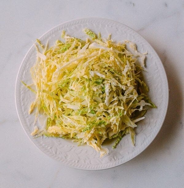 Plate of shredded napa cabbage, by geagle.miooashdv.tk