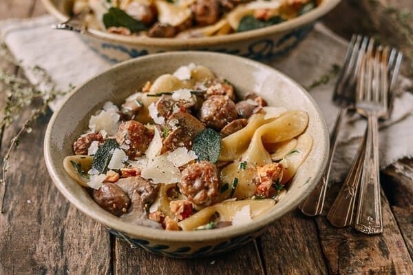 Winter Pasta with Mushrooms, Sausage Meatballs, Walnuts & Crispy Sage, by geagle.miooashdv.tk
