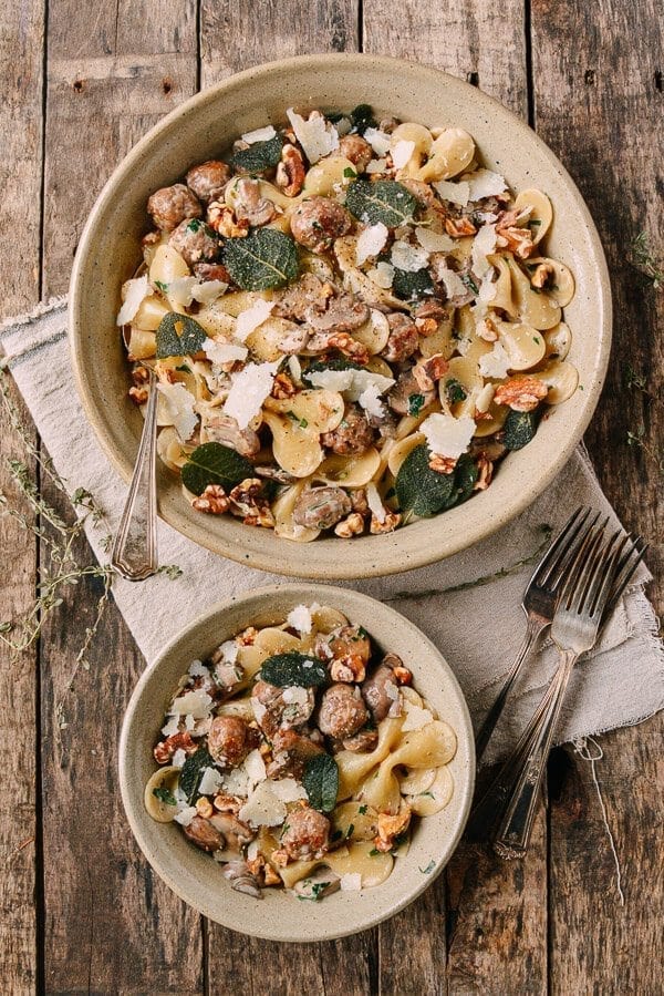 Winter Pasta with Mushrooms, Sausage Meatballs, Walnuts & Crispy Sage, by geagle.miooashdv.tk