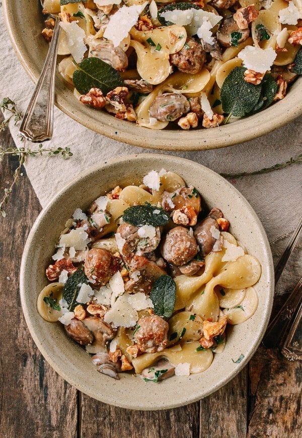 Winter Pasta with Mushrooms, Sausage Meatballs, Walnuts & Crispy Sage, by geagle.miooashdv.tk