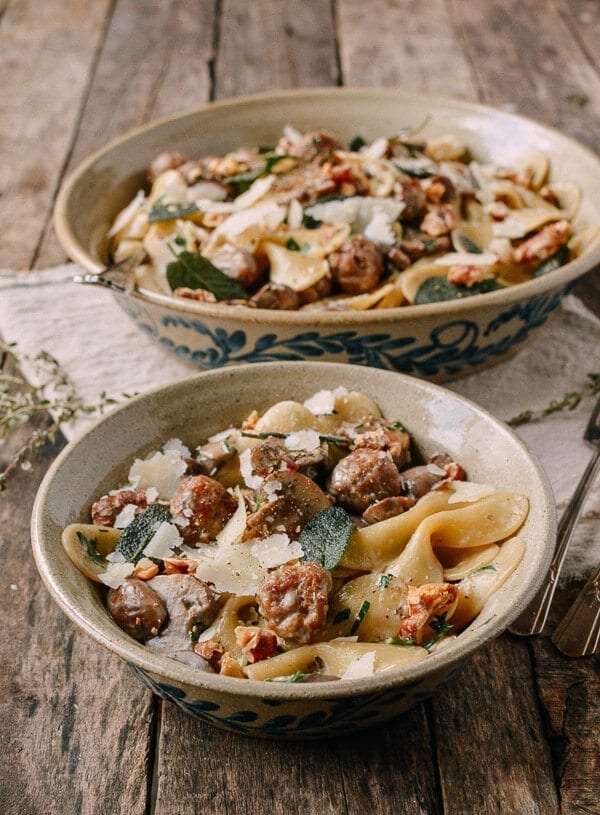 Winter Pasta with Mushrooms, Sausage Meatballs, Walnuts & Crispy Sage, by geagle.miooashdv.tk