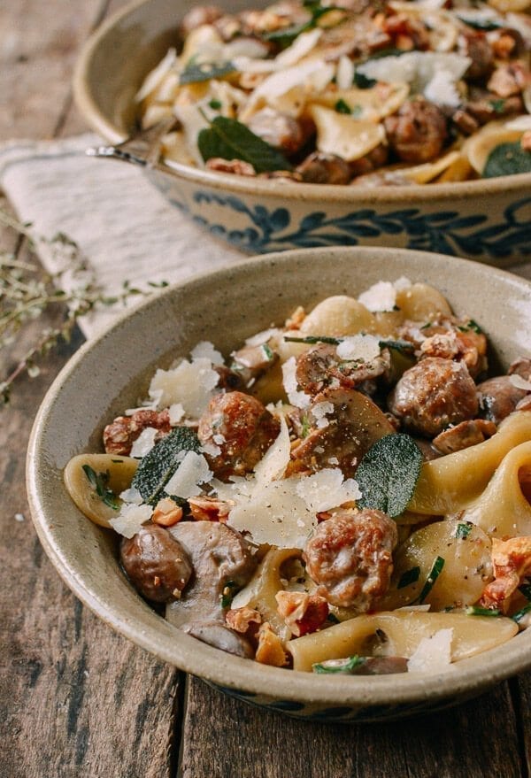 Winter Pasta with Mushrooms, Sausage Meatballs, Walnuts & Crispy Sage, by geagle.miooashdv.tk
