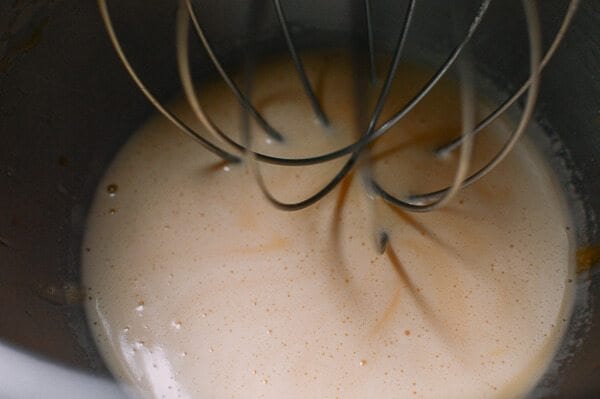 eggs and mile mixed for Cantonese Steamed Custard Buns (Nai Wong Bao), by geagle.miooashdv.tk
