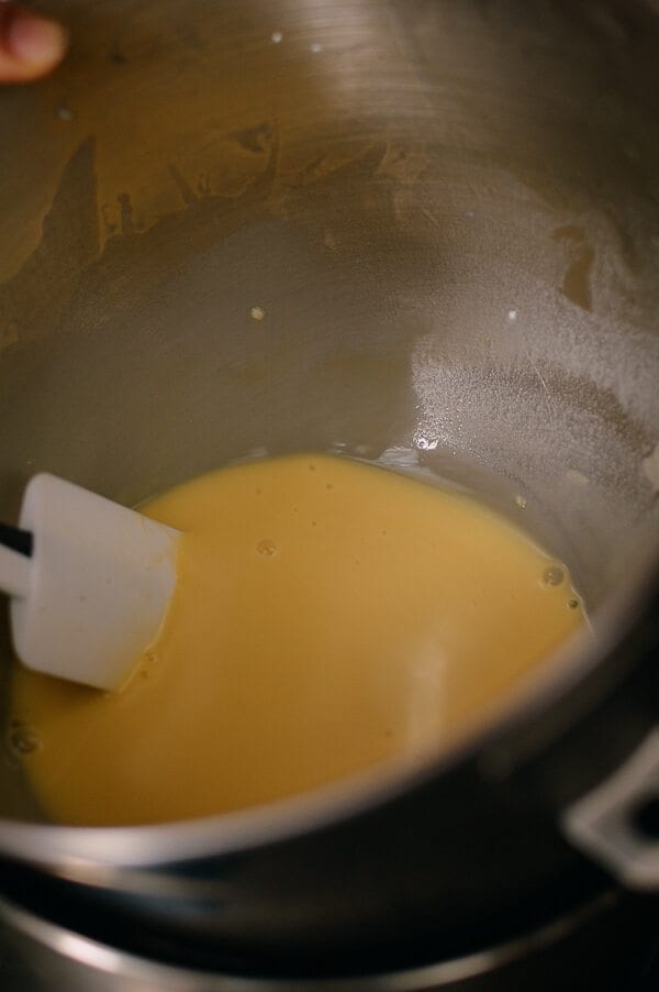 stirring custard over hot water for Cantonese Steamed Custard Buns, by geagle.miooashdv.tk
