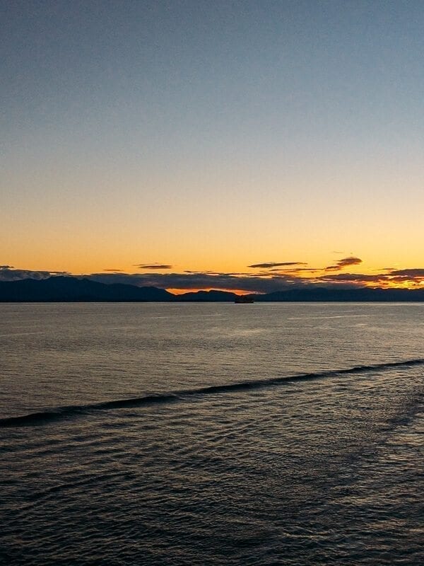 Sunrise on the ocean