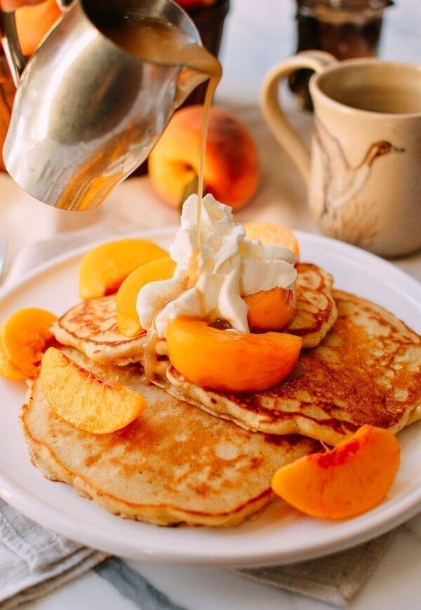 Peach Pancakes with Maple Cream Syrup, by geagle.miooashdv.tk