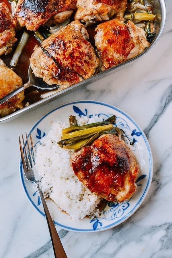 One-Pan Roasted Chicken in Oyster Sauce