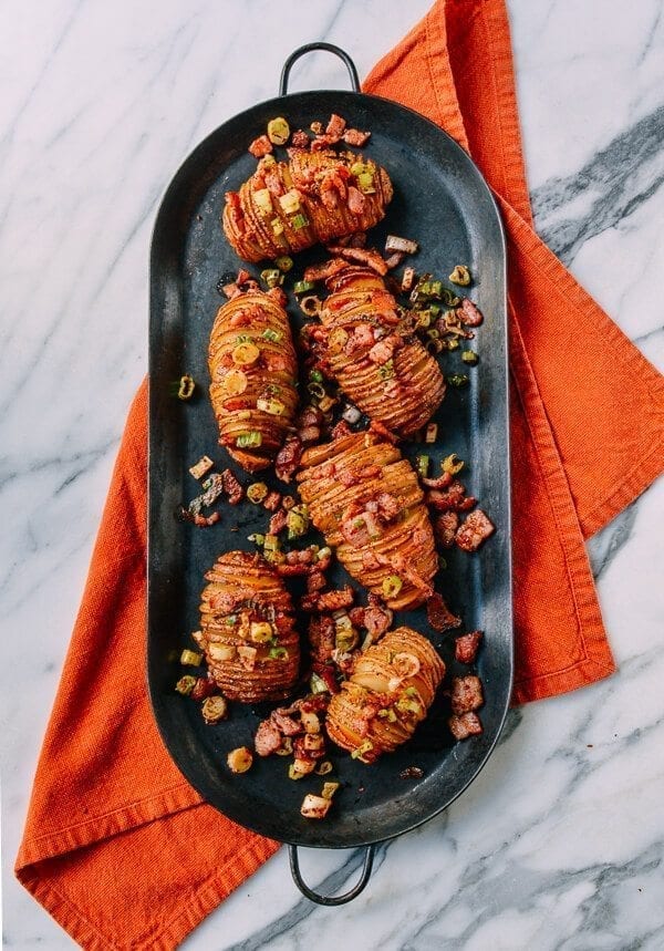 Crispy Hasselback Potatoes with Spicy Bacon Scallion Relish, by geagle.miooashdv.tk