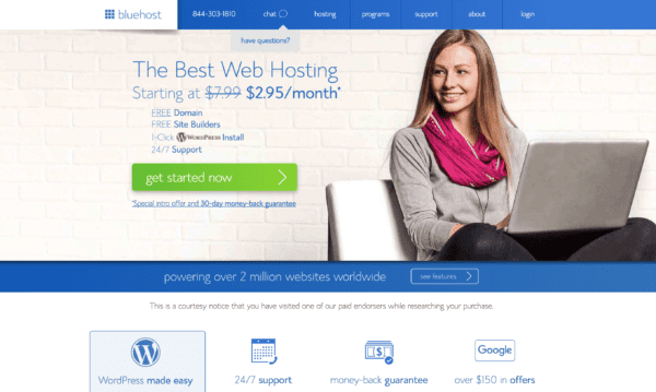 Bluehost Signup