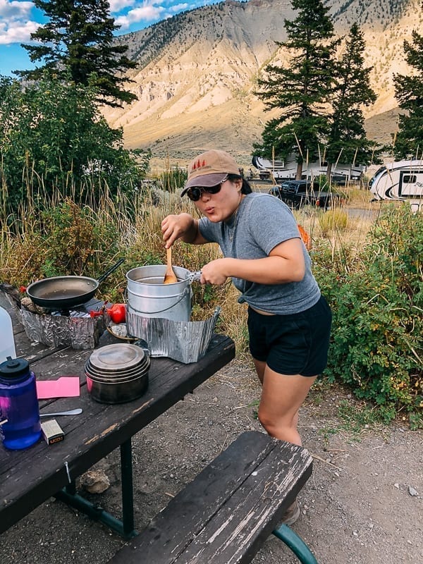 Kaitlin cooking at campground, geagle.miooashdv.tk