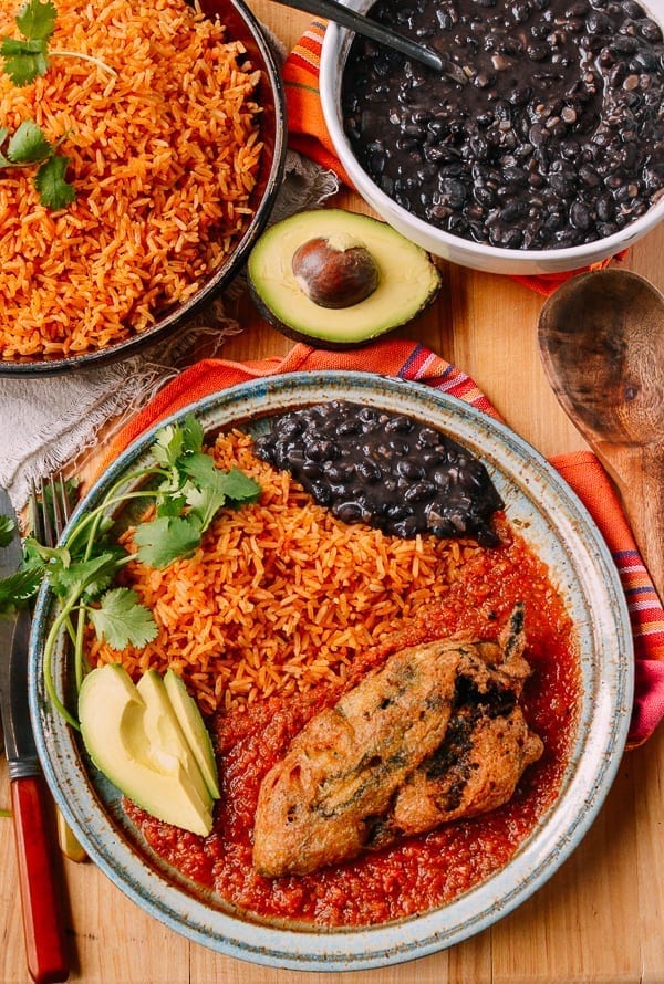 Chiles Rellenos with rice and beans, geagle.miooashdv.tk