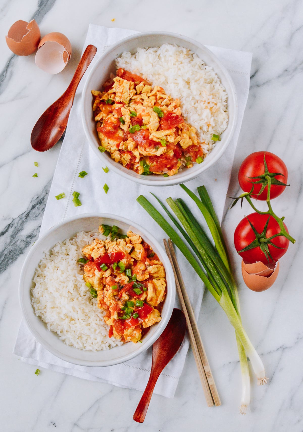 Bowls of Chinese Tomato Egg with Rice, geagle.miooashdv.tk
