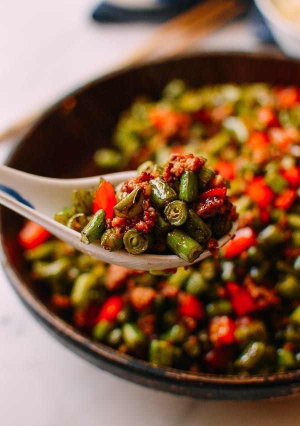 Stir-fried Chinese Green Beans with Pork