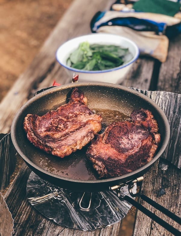 Cooking steak while camping, geagle.miooashdv.tk