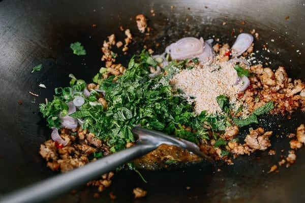 Larb mixture in wok, geagle.miooashdv.tk