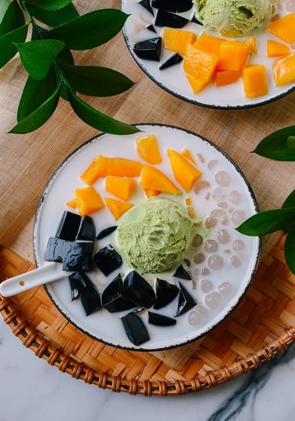 Grass Jelly with Green Tea Ice Cream, Tapioca and mango, geagle.miooashdv.tk