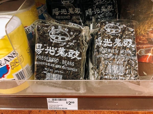 Fermented black beans with ginger in bag on store shelf, geagle.miooashdv.tk