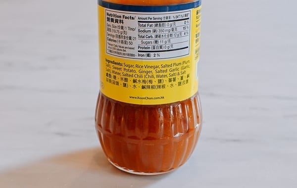 Ingredients label on Chinese plum sauce, geagle.miooashdv.tk