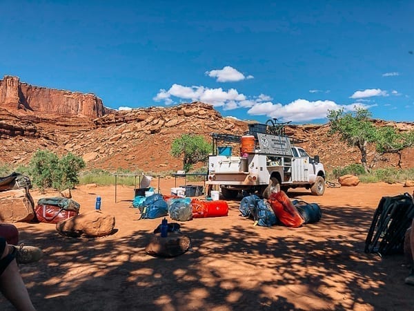 Camping gear unloaded from support vehicle at potato bottom campground by geagle.miooashdv.tk