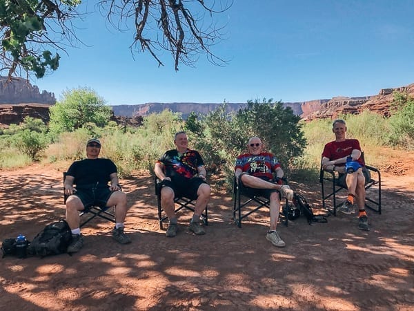 Mountain Bikers resting at Potato Bottom campground by geagle.miooashdv.tk