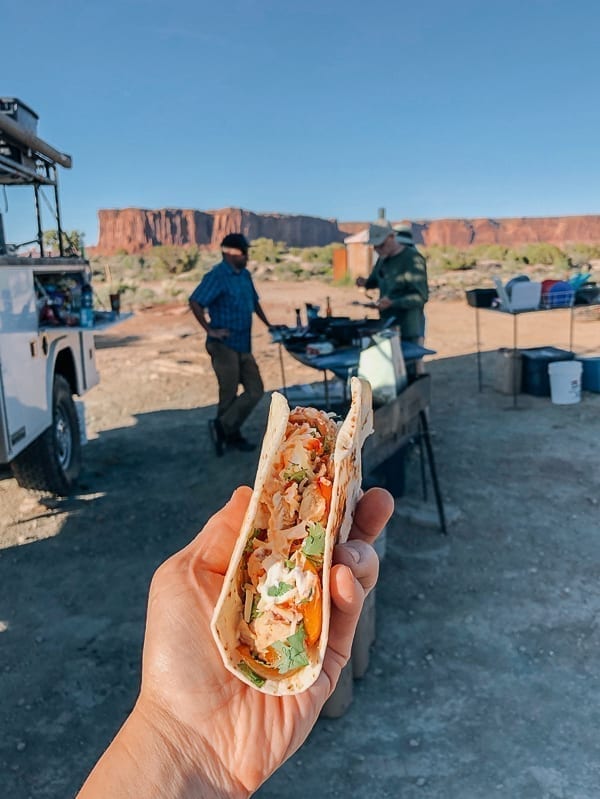 Chicken Quesadilla dinner at Murphy Hogback campground Canyonlands by geagle.miooashdv.tk