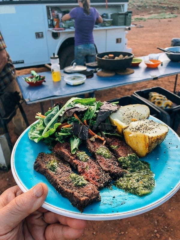 Steak Dinner at Airport Campground on White Rim trail by geagle.miooashdv.tk