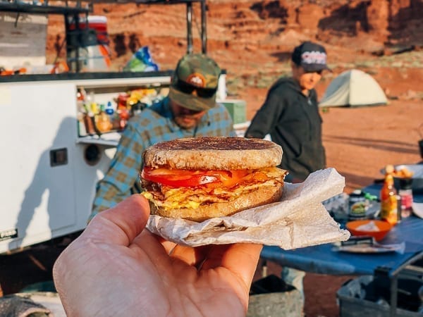 Breakfast sandwich at Airport Campground on White Rim trail by geagle.miooashdv.tk