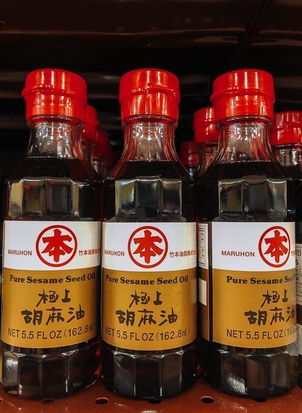 Maruhon Pure Sesame Seed Oil on store shelf, geagle.miooashdv.tk